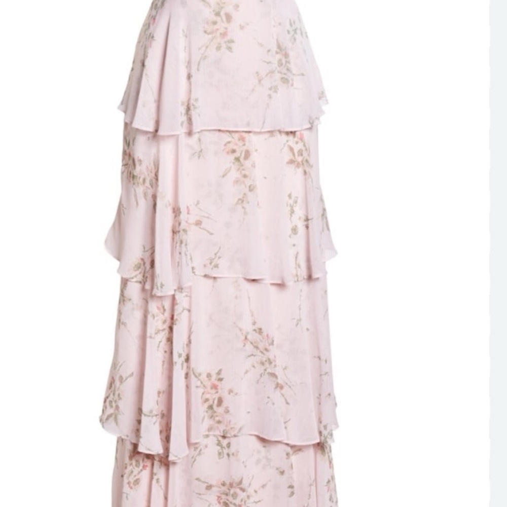 Wayf Blush Floral Maxi Dress
